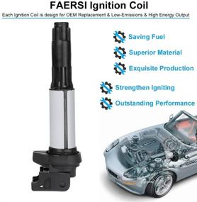 img 2 attached to 🔥 Катушка зажигания упаковки 1 - Совместима с BMW 325i 325Ci 328i 330Ci 335i 525i 528i 545i 745Li X3 X5 M3 M5 M6 Mini Cooper и другими - OE# GN10328