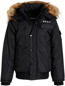 img 4 attached to Детский зимний пальто DKNY - устойчивый выбор в мужской одежде для зимы.