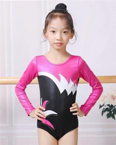 img 3 attached to BAOHULU Girls Gymnastics Leotard: Shiny Embroidery Dancewear for Energetic Kids