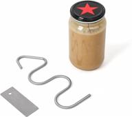 lervont stainless steel peanut butter stirrer: ideal for mixing butter & jam in 12-30 oz jars - natural and effective logo