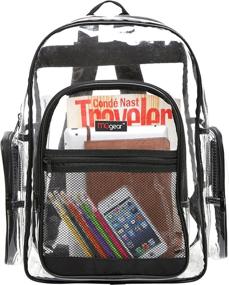 img 3 attached to 🎒 MGgear Transparent Security Bookbag - The Ultimate Backpack for Safety and Style