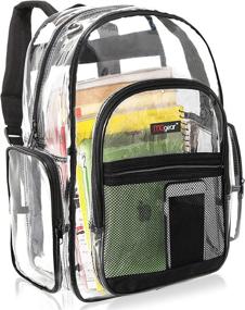 img 4 attached to 🎒 MGgear Transparent Security Bookbag - The Ultimate Backpack for Safety and Style