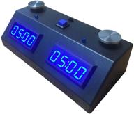 ⏲️ zmart fun ii chess clock with digital display - black/blue logo