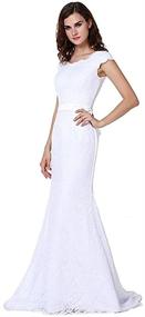 img 2 attached to 👰 SIQINZHENG Mermaid Wedding Dresses: Exquisite Sleeved Women's Clothing