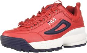 img 4 attached to 👟 Men's Fila Disruptor Peacoat Vinred Sneakers - Trendy Shoes and Fashion Footwear