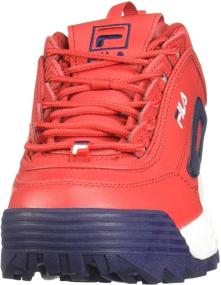 img 3 attached to 👟 Men's Fila Disruptor Peacoat Vinred Sneakers - Trendy Shoes and Fashion Footwear