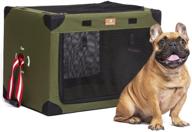 conveniently portable dog crate: soft travel pet kennel with carrying bag 🐾 for dogs and cats - indoor and outdoor friendly, ideal for small/medium/large breeds логотип