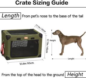 img 2 attached to Conveniently Portable Dog Crate: Soft Travel Pet Kennel with Carrying Bag 🐾 for Dogs and Cats - Indoor and Outdoor Friendly, Ideal for Small/Medium/Large Breeds