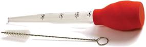 img 2 attached to Red Silicone Stand Up Baster with Cleaning Brush - Norpro, One Size