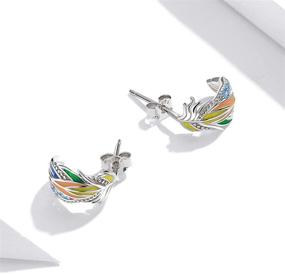 img 1 attached to 🏻 Hypoallergenic Sterling Silver Earrings for Fashionable Girls' Jewelry - WOSTU