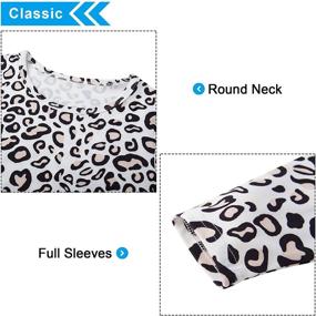 img 2 attached to 🐆 Stylish Leopard Print Vintage Shirts for Girls: TUONROAD Clothing Collection