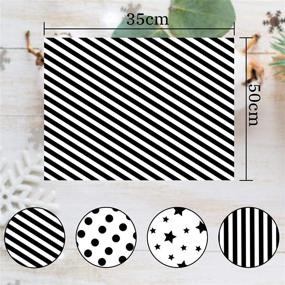 img 3 attached to 🎁 Whaline 120 Sheet White Black Tissue Paper: Star, Stripes, Dots Patterns - Perfect for Gift Wrapping, DIY Crafts, Birthdays, New Year Gift Bags - 14 x 20