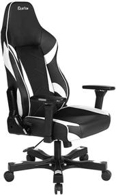 img 1 attached to 🎮 Clutch Chairz - The Ultimate Ergonomic Gaming Chairs for Computer Desk - Black/White - Shift Series