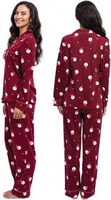 img 3 attached to PajamaGram Womens Christmas Pajamas Cabernet