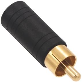 img 1 attached to 🔌 VCE 2-Pack Gold Plated 3.5mm Female Mono Jack to RCA Male Adapter