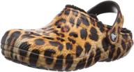🐆 croc classic leopard print men's shoes, mules & clogs with animal pattern logo