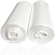 🗑️ 7-almond 2 gallon clear trash bags - office/home waste bin liners (100 count/2 rolls) logo
