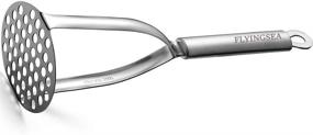 img 3 attached to FLYINGSEA Stainless Steel Potato Masher - Professional Vegetable Masher for Cooking, Kitchen Gadget