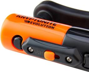 img 1 attached to 🔐 Kryptonite 003212 Evolution Compact Disc Lock: Orange, 13mm Hardened Max-Performance Steel Shackle with 3 Stainless Steel Keys