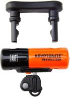 🔐 kryptonite 003212 evolution compact disc lock: orange, 13mm hardened max-performance steel shackle with 3 stainless steel keys logo