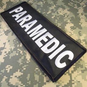 img 3 attached to LEGEEON Paramedic XL EMT EMS Medic Vest Tactical Patch - Embroidered, 10x4 Inch, NYLON, Touch Fastener