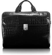 👜 stylish and spacious: mcklein usa siamod ignoto 15.6" leather large ladies laptop briefcase logo