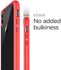 img 3 attached to Spigen Ultra Hybrid Designed For Apple IPhone Xs (2018) / Designed For Apple IPhone X (2017) - Red