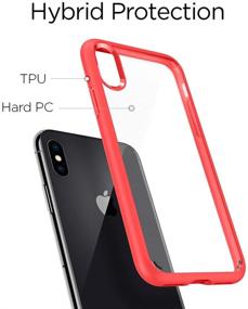 img 2 attached to Spigen Ultra Hybrid Designed For Apple IPhone Xs (2018) / Designed For Apple IPhone X (2017) - Red