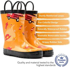 img 3 attached to Children's Construction Toddler Boys' Mucky Wear Boots