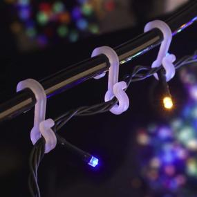 img 1 attached to 🎄 BYYL Christmas Light Hooks: Weatherproof Plastic Clip Hooks for Festive Outdoor Decorations - Pack of 100 Small Hooks