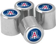 набор из 4 металлических клапанов arizona wildcats логотип