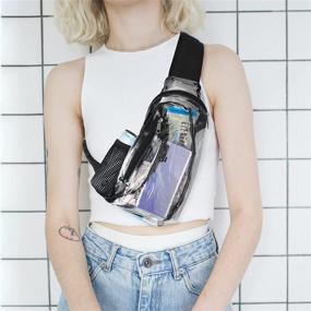 img 1 attached to Crossbody Shoulder Backpack Approved Transparent