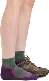img 1 attached to 🧦 Durable & Comfy (1987) Women's Lightweight Cushioned 1/4 Hiking & Trekking Sock by Darn Tough