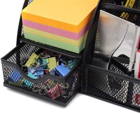 img 2 attached to 📚 Efficient Organization with MONBLA Mesh Multi-Functional Stationery Storage Organizer: The Perfect Office Solution