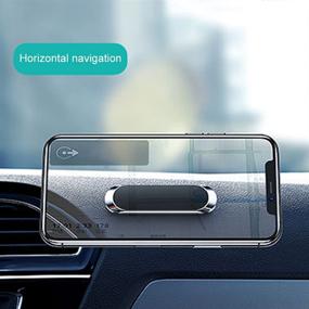 img 2 attached to Enhanced Magnetic Phone Holder for Car Dashboard - 120° Rotation 📱 & 360 Degrees View - Universal Cell Phone Compatibility with Upgrade Strong Magnets