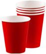 amscan red party paper cups logo