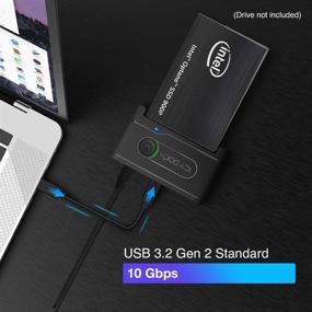 img 2 attached to 🔌 Icy Dock USB 3.2 Gen 2 в U.2 NVMe SSD Thunderbolt 3 Reader Adapter, EZ-Adapter Ex MB931U-1VB: Высокоскоростной передачи данных и совместимость с Thunderbolt 3.