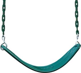 img 4 attached to 🦍 Gorilla Playsets Green Extreme-Duty Swing Belt with Green Chains - Model 04-0002-G/G