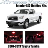 xtremevision interior led for toyota tundra 2007-2013 (14 pieces) red interior led kit installation tool logo