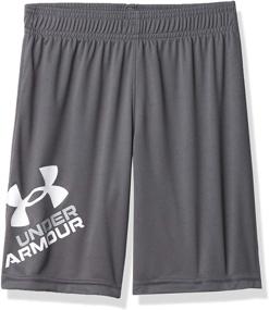 img 2 attached to 👦 Лучшая одежда для мальчиков Under Armour: серые шорты для максимального комфорта и стиля.