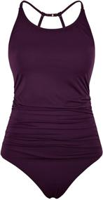 img 4 attached to Hilor Tankini Swimwear Slimming Swimsuits