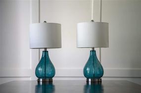 img 1 attached to 💎 Emerald Elegance Illuminated: Decor Therapy MP1054 Table Lamp, Set of 2