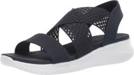 👟 skechers women's ultra flex-neon star-cross strap sling back sporty sandal: dynamic comfort and style combined logo