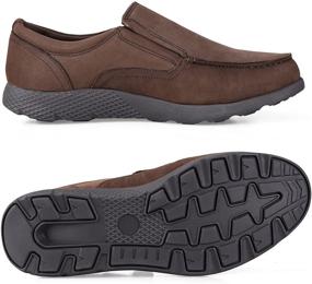 img 2 attached to FIEEIF Comfortable Resistant Handsewn Moccasin Men's Shoes for Loafers & Slip-Ons