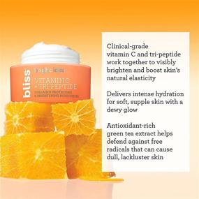 img 3 attached to 🍊 Bliss Bright Idea Vitamin C &amp; Tri-Peptide Collagen-Protecting &amp; Brightening Skin Care Moisturizer - Brighten Skin, Reduce Dark Spots &amp; Firmness, Clean, Paraben-Free, Cruelty-Free, Vegan