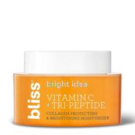 🍊 bliss bright idea vitamin c &amp; tri-peptide collagen-protecting &amp; brightening skin care moisturizer - brighten skin, reduce dark spots &amp; firmness, clean, paraben-free, cruelty-free, vegan logo