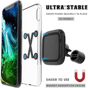 img 3 attached to 📱 Gblesin Wireless Car Charger with 360° Rotation - Universal Magnetic Cell Phone Holder and Wireless Charging for iPhone 13/12/11/8, Samsung and All Qi Enabled Phones (Case Friendly)