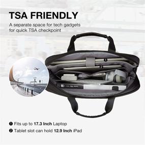 img 3 attached to LIGHT FLIGHT Expandable Briefcase Resistant Laptop Accessories