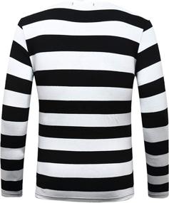 img 1 attached to 👕 OThread Co Men's Clothing: Sleeve Striped T-Shirt