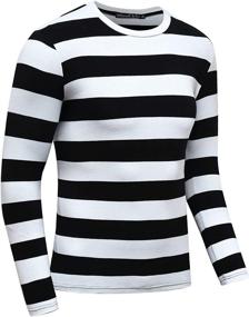 img 2 attached to 👕 OThread Co Men's Clothing: Sleeve Striped T-Shirt